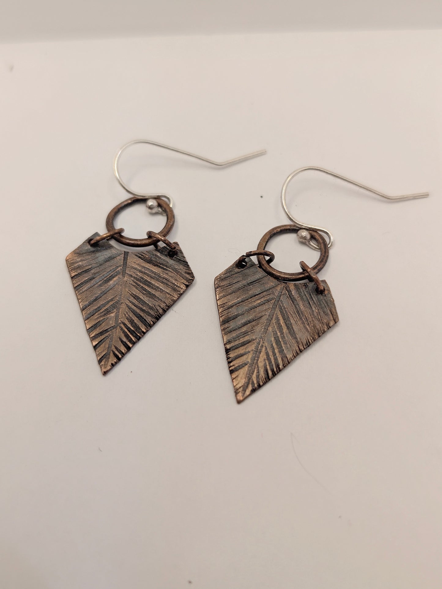 Geometric Leaf Earrings