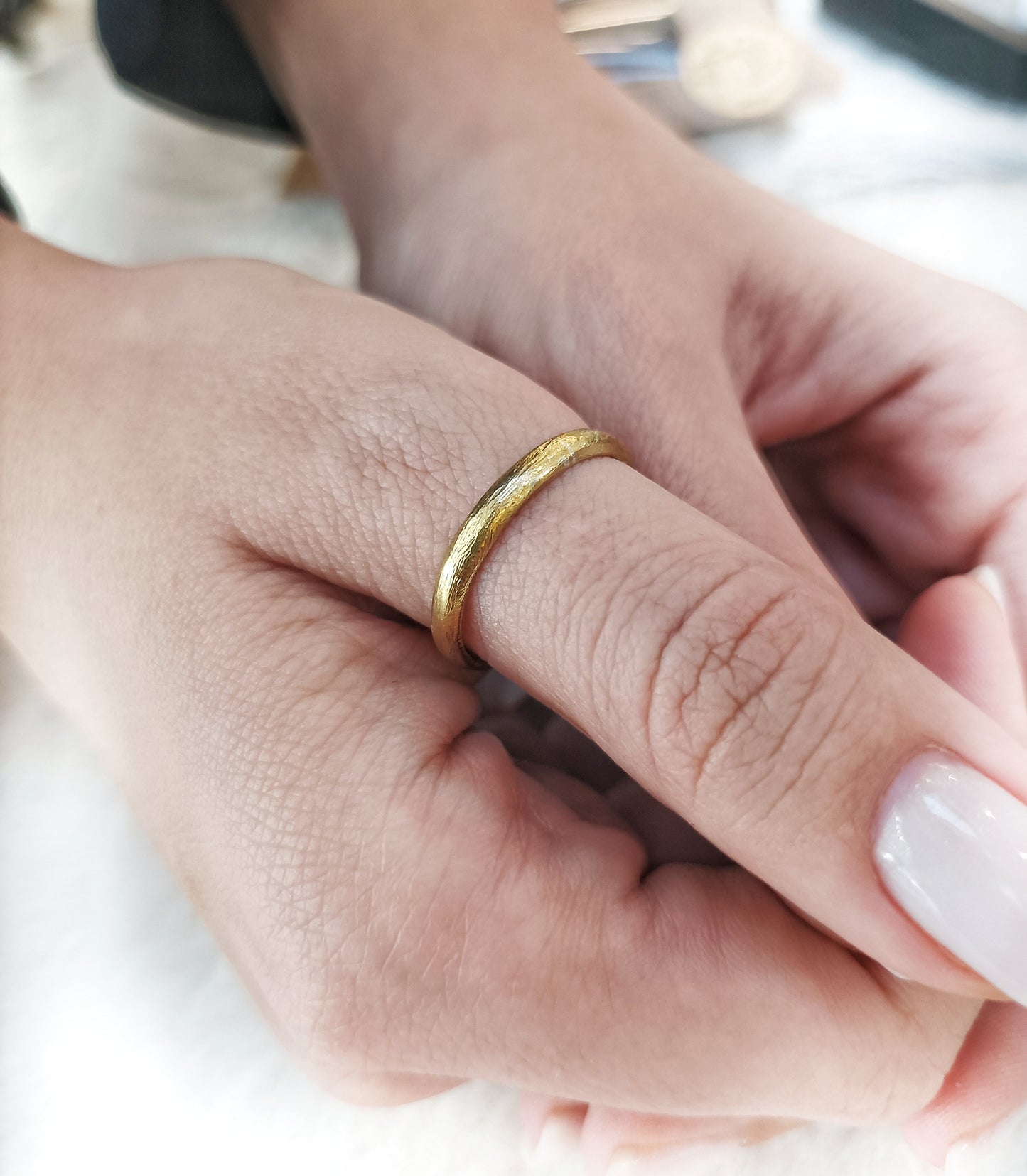 Minimalist Textured Ring